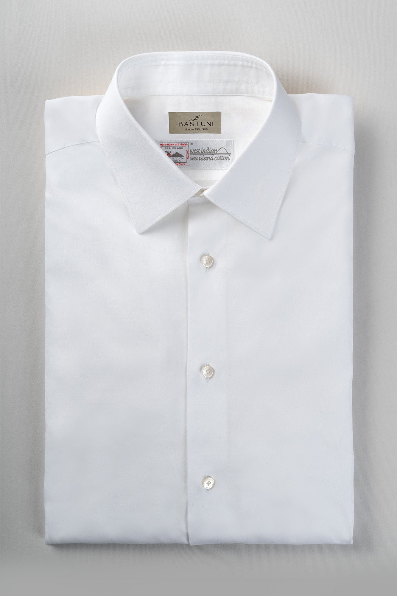 Camicia in cotone Sea Island Bianca