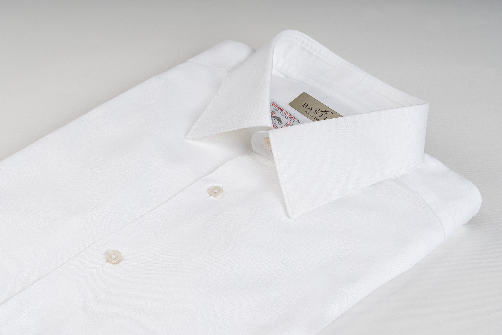 Camicia in cotone Sea Island Bianca